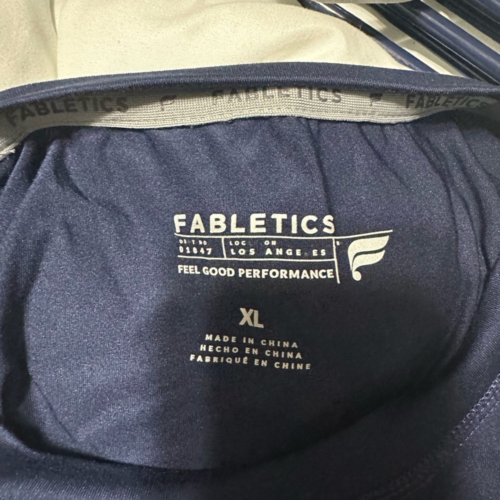 Fabletics Navy Long Sleeve Top - Picture 2 of 3
